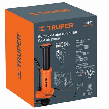 BOMBA DE PEDAL 60 PSI