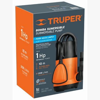 BOMBA SUMERGIBLE 1HP AGUA LIMPIA