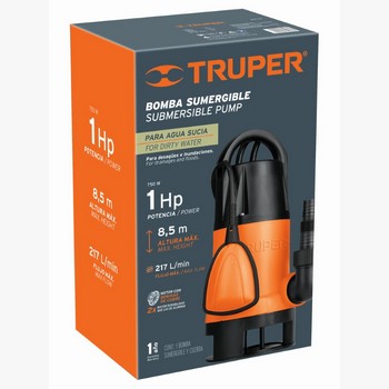 BOMBA SUMERGIBLE 1HP AGUA SUCIA