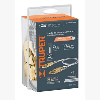 CABLE POSICIONAMIENTO ACERO 1.8 M  17047