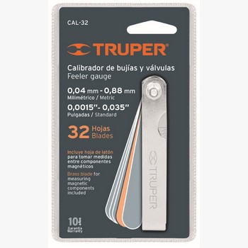 CALIBRADOR BUJIAS 32 HOJAS 14397 TRUPER