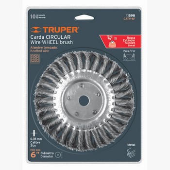 CARDA TRENZADO FINO 6 X 5/8