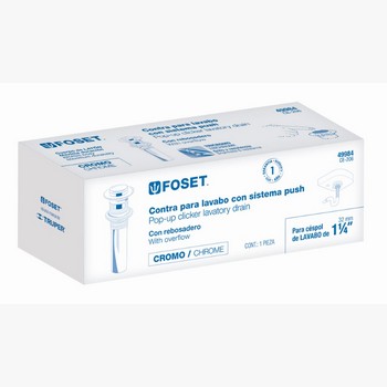 CONTRA LAVABO TAPON PUSH OFF 49984 FOSET