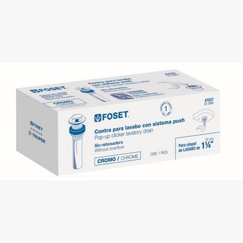 CONTRA LAVABO TAPON PUSH CROMO 1 1 47037