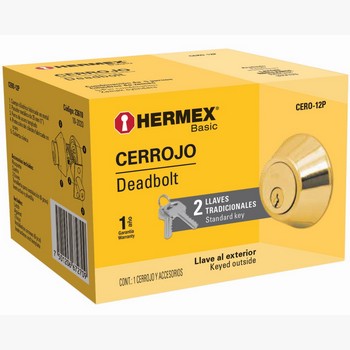 CERROJO DOBLE CILINDRO LB 23610 HERMEX