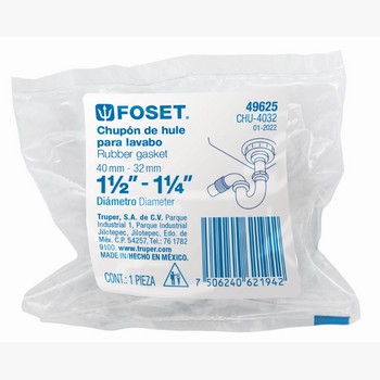 CHUPON HULE NEGRO 40-32MM FOSET CHU-4032