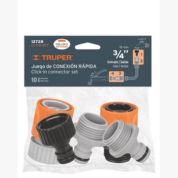 JUEGO CONECTOR RÁPIDO ENT 3/4 2PZ 12728