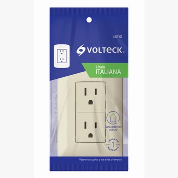 CONTACTO DUPLEX MARFIL VOLTECK