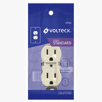 CONTACTO DUPLEX 15A BOLSA VOLTECK