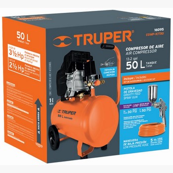 COMPRESOR 50L KIT PISTOLA