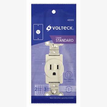 CONTACTO SENCILLO REDONDO LINEA STANDARD