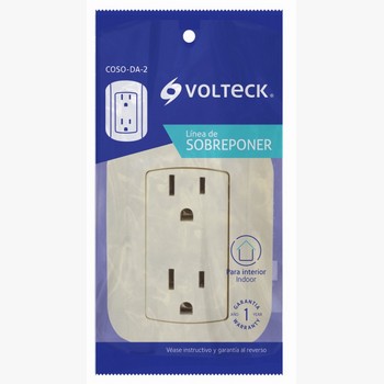 CONTACTO SOBREPONER DUPLEX 47350 VOLTECH