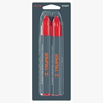 BLISTER 2 CRAYONES 12CM IND ROJOS 101687
