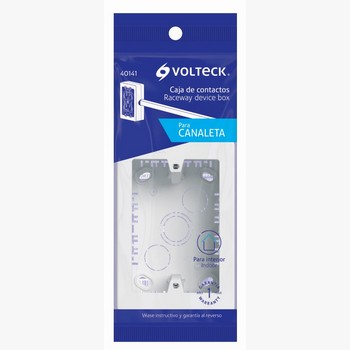 CAJA CONTACTO CANALETA 3 X 5 BLANCA