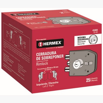 CERRADURA SOBREPONER 2 BARRAS