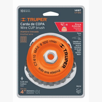 CARDA COPA ALAMBRE TRENZADO FINO 4