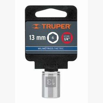 DADO 13MM ENT 1/4 LARGO 6PT 13175_x000D_