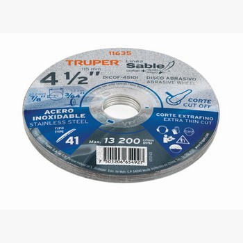 DISCO ACERO INOX 4 1/2