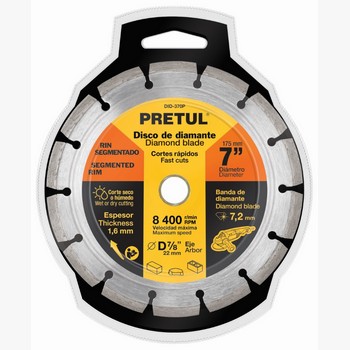 DISCO DIAMANTE SEGMENTADO 7