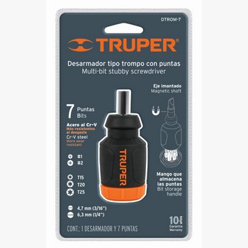 DESARMADOR TIPO TROMPO 7 PUNTAS 10751