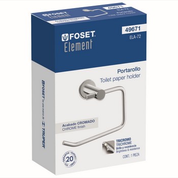 PORTAROLLO CROMADO 49671 ELEMENT