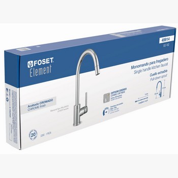 MEZCLADORA FREGADERO C/ MANGUERA EXTRAIB