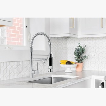 MONOMANDO DOBLE SALIDA FREGADERO CROMO