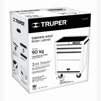 GABINETE METALICO MOVIL 4 CAJONES CAPACI