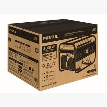 GENERADOR ELECTRICO A GASOLINA 2800 W