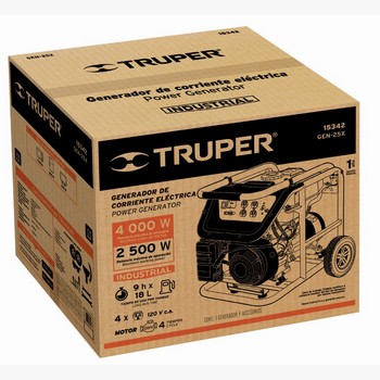 GENERADOR ELECTRICO A GASOLINA, 2500W