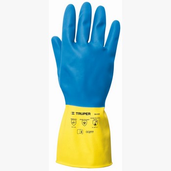GUANTES LATEX GDE AZUL TRUPER