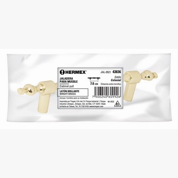 JALADERA LATON BRILLANTE ESTILO COLONIAL