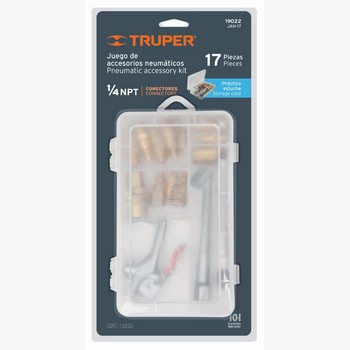 JUEGO 17PZ COMPRESOR AIRE 19022 TRUPER