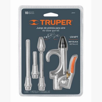 JUEGO PISTOLA 4 BOQUILLAS COMPRESOR AIRE