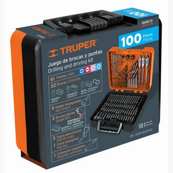 JGO 100 BROCAS Y PUNTAS ESTUCHE PLAST