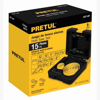 JUEGO BROCASIERRAS ACERO AL CARBONO 15PZ