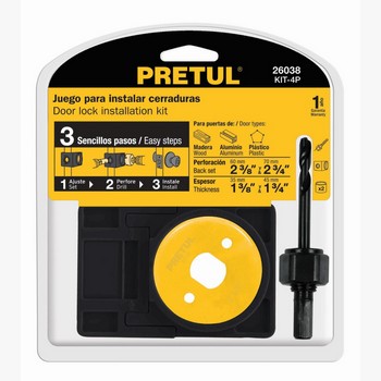 JGO PARA INSTALAR CERRADURAS 4PZ PRETUL