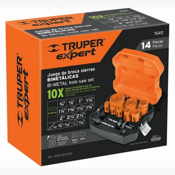 JUEGO 11 BROCASIERRAS BIMETALICAS TRUPER