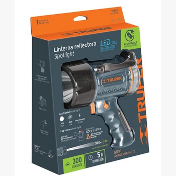 LINTERNA MANO RECAR 300L 350M