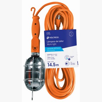 LAMPARA TALLER CABLE 15 M METALICA