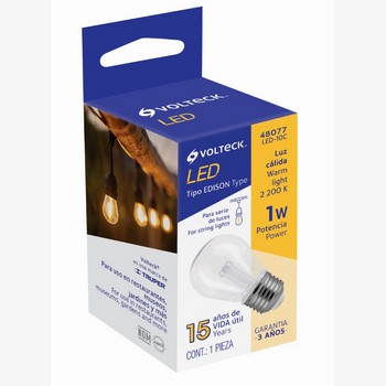 LAMPARA LED S14 S/FILAMENTO 1W LUZ CALID