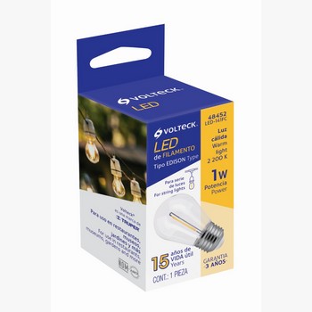 LAMPARA LED S14 1W LUZ CALIDA 48452