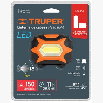 LINTERNA DE CABEZA 150 LUMENES 1 LED