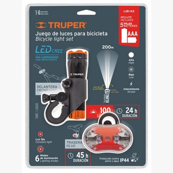 LINTERNA BICICLETA DELANTERA Y TRASERA