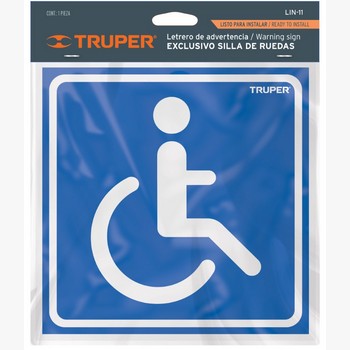 LETRERO DE SEÑALIZACION EXCLUSIVO 19 X 1