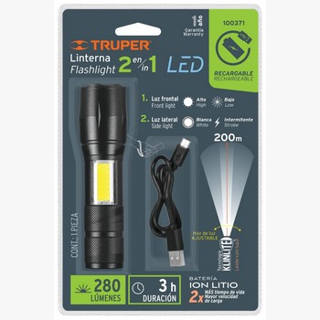 LINTERNA LED RECAR LUZ LATERAL 100371