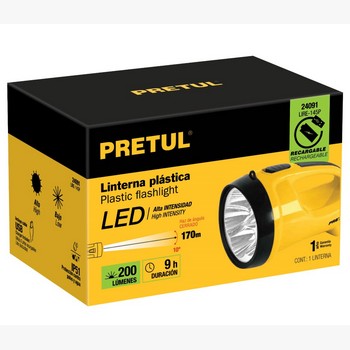 LINTERNA RECARGABLE LEDS 145 LUMENES PRE