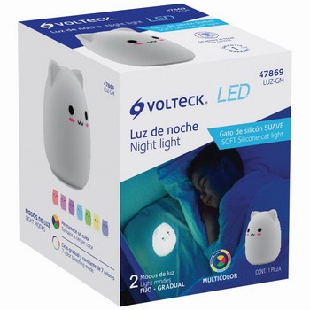 LUZ DE NOCHE LED GATO MULTICOLOR 47869