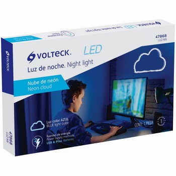 LUZ DE NOCHE LED NUBE NEON VOLTECK 47868