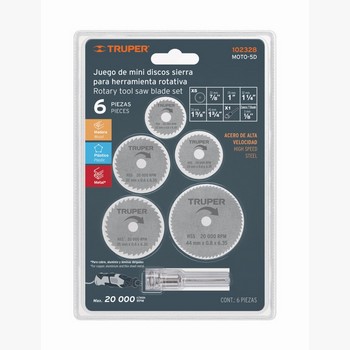 JGO 5 MINI DISCOS SIERRAS MOTOTOOL TRUPE